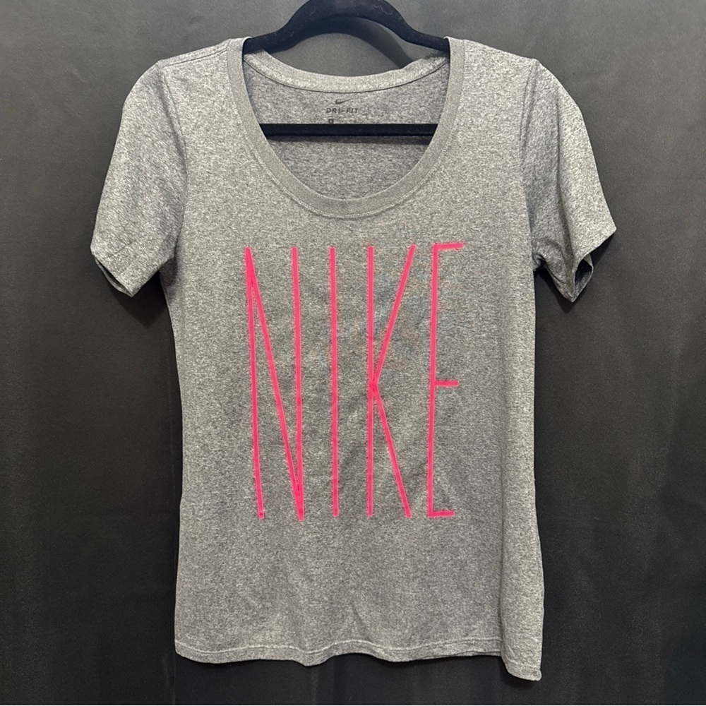 Nike Dry Fit Shirt Gray and Pink Size S
